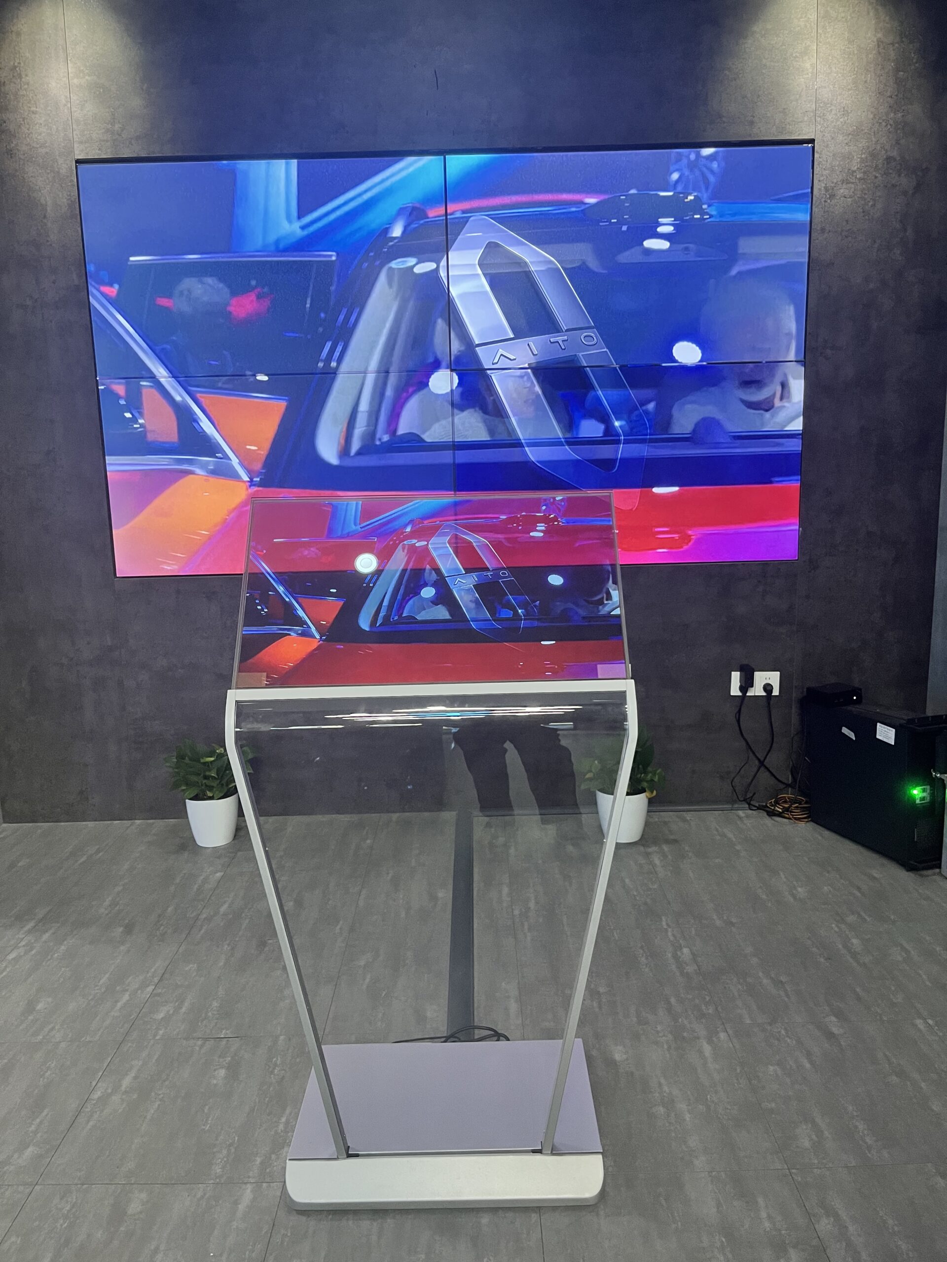 Écran transparent interactif OLED de 30 pouces – Abcdisplay