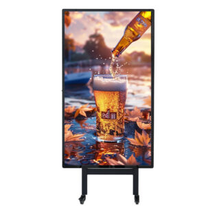 Affiche publicitaire mobile rechargeable