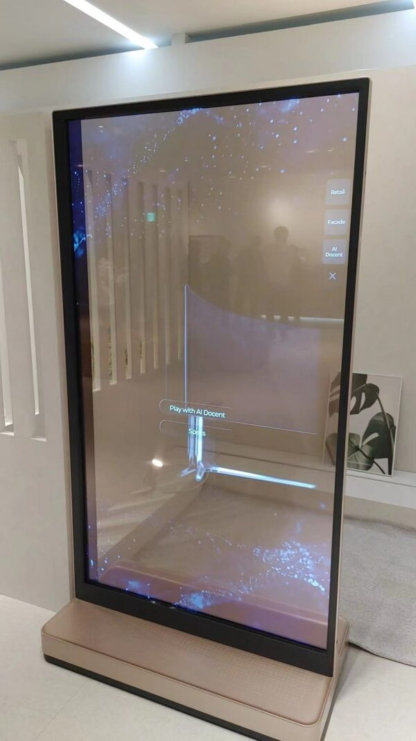 Écran OLED transparent de 77 pouces, modèle vertical – Image 3